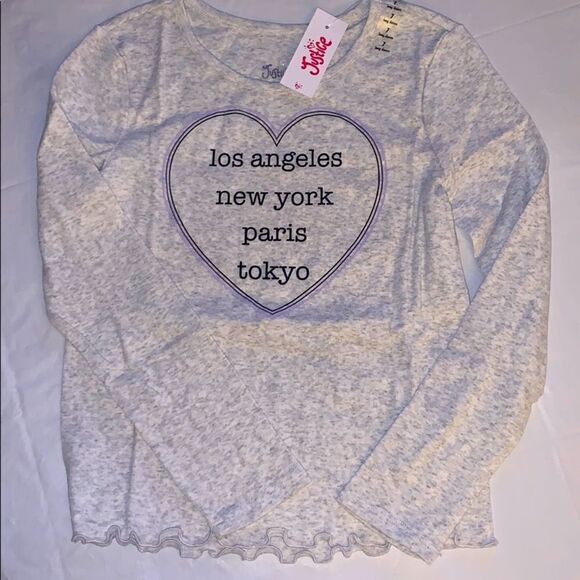 Justice Other - NWT Justice Graphic Long Sleeve T-Shirt. Size 7.